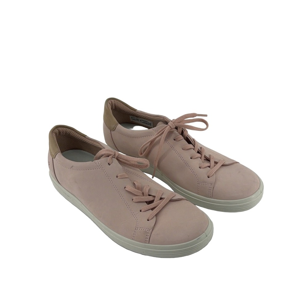 ECCO Soft 7 Sneakers Women's Pink Leather Lace Up Comfort EU 40 US 9-9.5